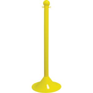 Light-Duty Stanchion - 41", Plastic, Yellow, 2", 14"