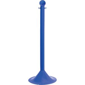 Light-Duty Stanchion - 41", Plastic, Blue, 2", 14"