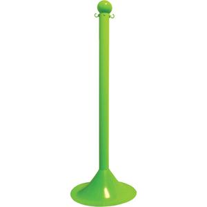 Heavy-Duty Stanchion - 40", Plastic, White, 3", 16"