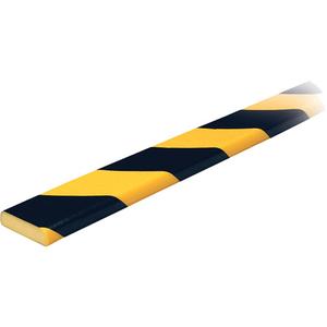 Frost Model F Surface Protection Bumper Guard - 1 M, Black & Yellow, Recyclable Polyurethane Foam, 21 N/inch, '-40°C - 100°C (-40°F - 212°F)
