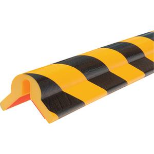 Model Y Corner Protection Bumper Guard - 1 M, Black & Yellow, Recyclable Polyurethane Foam, 21 N/inch, '-40°C - 100°C (-40°F - 212°F)