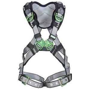 V-Fit™ Full Body Harness - Fall Arrest, A, 400 lbs., Medium/Large, X-Large, Back, Quick-Connect, Quick-Connect, ANSI Z359.11, CSA Z259.10 & OSHA