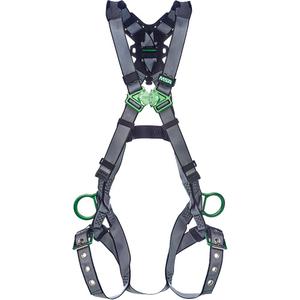 V-Fit™ Full Body Harness - Work Positioning/Fall Arrest, AP, 400 lbs., Medium/Large, Back - Side, Tongue Buckle, Quick-Connect, ANSI Z359.11, CSA Z259.10 & OSHA