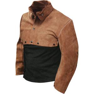 Standard Grade Leather Cape Sleeve - 2X-Large, Brown, Split Cowhide