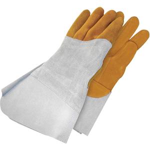 Gander Brand Reverse Grain TIG Welder Gloves - 12, 13, 9, Unlined, Grain Deerskin, Gauntlet