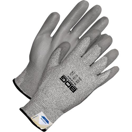Cut-X™ Cut Resistant Gloves - 11, 13, Dyneema®, Polyurethane, Dipped Palm, EN 388 Level 2/EN 388 Level B, EN 388 Level 4, EN 388 Level 4, EN 388 Level 3, Unrated, Grey, Elastic