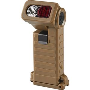 Sidewinder Boot® Hands Free Military Flashlight - LED, 55, 7, 8, 90, Plastic, Tan, AA, Included, 63 m, White