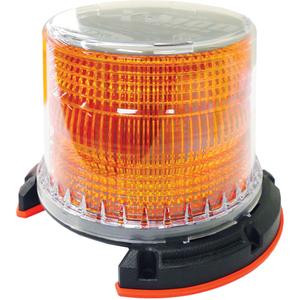 Safety Whip® Helios® X-Mod Short Profile LED Beacon - Amber, White, Permanent