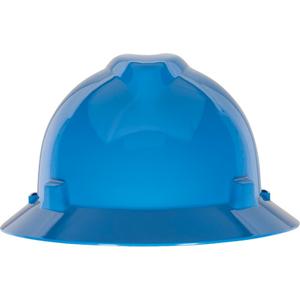 V-Gard® Slotted Full-Brim Hardhat - Pinlock, Blue, Red, Lime Green, Grey, White, Yellow, Orange, Non-Vented, ANSI Type I, ANSI Class E
