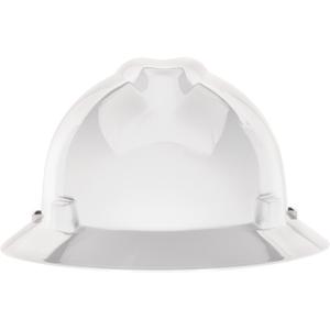 V-Gard® Slotted Full-Brim Hardhat - Quick-Slide, White, Navy Grey, High Visibility Yellow, Blue, Red, Orange, Yellow, Green, Non-Vented, Meets/Exceeds CSA Type 1