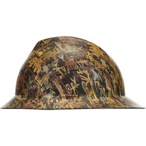 V-Gard® Hydro Dip Full Brim Hard Hat - Ratchet, Multi-Colour, Non-Vented, Meets/Exceeds CSA Type 1/ANSI Type I, ANSI Class E, Oil Field Camo