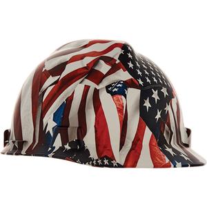 V-Gard® Hydro Dip Hard Hat - Ratchet, Multi-Colour, Non-Vented, Meets/Exceeds CSA Type 1/ANSI Type I, ANSI Class E/Meets/Exceeds CSA Class E, One Nation