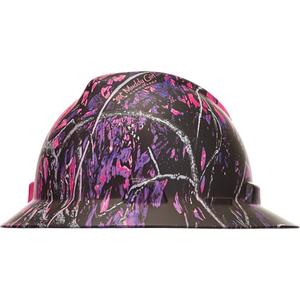 V-Gard® Hydro Dip Full Brim Hard Hat - Ratchet, Multi-Colour, Non-Vented, Meets/Exceeds CSA Type 1/ANSI Type I, ANSI Class E, Muddy Girl