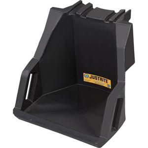 EcoPolyBlend™ Drum Management Shelf - 30 & 55 Gallon Drums, Black, EcoPolyBlend™ 100% Recycled Polyethylene