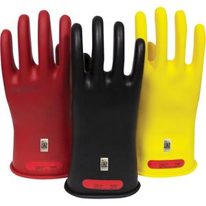 Arcguard Rubber Voltage Gloves - 8, 9, 10, 11, 12, 10" L, NFPA 70E, Yellow, 0, 1