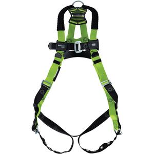 Miller® H500 Industry Standard Full Body Harness - Fall Arrest, A, 420 lbs., Small/Medium, Universal, 2X-Large, Back, Tongue Buckle, Pass-Through/Mating, Steel