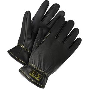 Deny™ Oil Resistant Gloves - Large, 3X-Large, Medium, Small, 2X-Large, X-Large, Unlined, Grain Goatskin, Keystone, Black