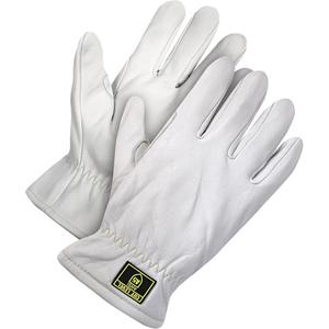 Cut-X™ Driver's Gloves - Large, Small, 3X-Large, X-Large, 2X-Large, Medium, Non-Knit, Goatskin, Not Coated, Not Coated, ASTM ANSI Level A5, Unrated, Unrated, ANSI/ISEA 105 Level 3, Unrated, White