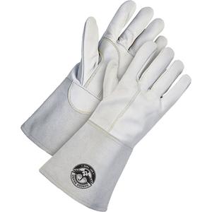 TIG Welder's Gloves - Large, X-Large, 2X-Large, Small, Medium, Unlined, Split Goatskin, White