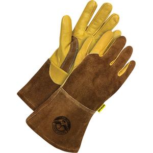 Welder's Gloves - Large, 2X-Large, X-Small, Medium, X-Large, Small, Kevlar®, Grain Cowhide, A6, Level 4, Level 4