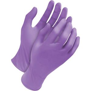 Deny™ Tripolymer Disposable Gloves - Large, Medium, Small, X-Large, Nitrile/Latex/Neoprene, 6-mil, Untextured, Purple, Powder-Free, None, Non-Medical