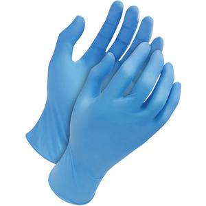 Classic Disposable Gloves - Large, Medium, X-Large, Small, Nitrile, 4-mil, Untextured, Blue, Powder-Free, None, Non-Medical