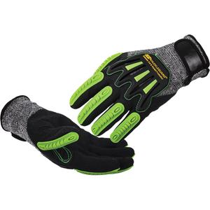 Tilsatec® Cut Resistant Gloves - X-Large/10, Large/9, 2X-Large/11, 3X-Large/12, 13, Spandex/UHMWPE, Nitrile, 3/4 Dipped, EN 388 Level 5/ASTM ANSI Level A5, EN 388 Level 4, EN 388 Level 4, EN 388 Level 4/ANSI/ISEA 105 Level 5