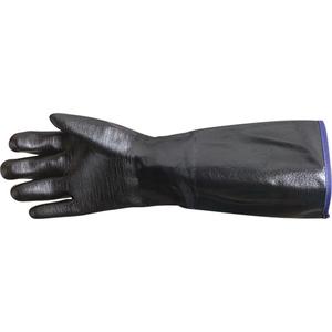 Chemstop™ Thermal Lined Glove - Large, 18", Winter Lined, Straight, Neoprene, Cotton, Unrated, Black