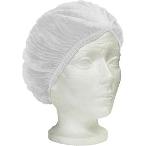 Ronco Care™ Pleated Bouffant Cap - Polypropylene, 24", White