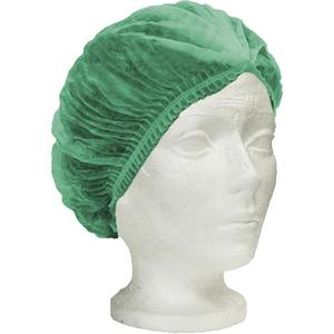 Ronco Care™ Pleated Bouffant Cap - Polypropylene, 21", Green