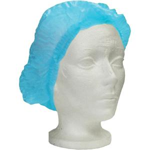 Ronco Care™ Pleated Bouffant Cap - Polypropylene, 24", Blue