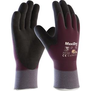 ATG MaxiDry® Zero™ Coated Gloves with Thermal Lining - Large, Small, Medium, X-Large, 2X-Large, 15, Nylon/Spandex, Foam Nitrile, Dipped Palm, EN 388 Level 4, EN 388 Level 2, EN 388 Level 3