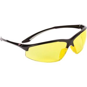 Dynamic™ Hummingbird™ Semi-Rimless Safety Glasses - Meets/Exceeds CSA Z94.3/ANSI Z87+, Amber, Clear, Smoke, Indoor/Outdoor Mirror, Anti-Fog, Black