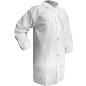 Care™ Lab Coat - Polypropylene, Small, Medium, Large, X-Large, 2X-Large, 3X-Large, 4X-Large, White