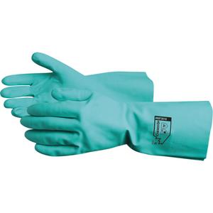 Chemstop™ Chemical Resistant Gloves - 10, 9, 12", 15-mil, Gauntlet, Nitrile, Flock-Lined, Unrated, ANSI Level 3
