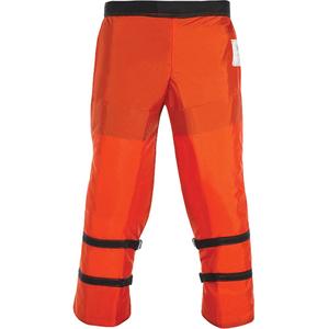 Chainsaw Chaps - Orange, Nylon, 400, One Size, CAN/BNQ 1923-450-M91