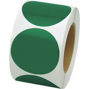 Coloured Marking Dots - Green, Vinyl, 3", 3", Circle