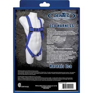 Eco Harness - Fall Arrest, A, 310 lbs., Universal, Back, Pass-Through/Mating, Pass-Through/Mating, Retail Box