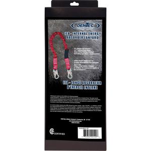 ShockSorb™ Internal Shock Lanyard - 6', Meets/Exceeds CSA-Z259.11, 100 lbs., 255 lbs., Snap Hook, Snap Hook, Polyester, Tubular Core, 1, Retail Box
