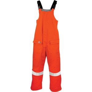 Westex UltraSoft® AllOut Quilt Lined Winter Bib Overall - Large (Tall), Medium (Tall), X-Large (Tall), 2X-Large (Tall), 3X-Large (Tall), 4X-Large (Tall), 5X-Large (Tall), High Visibility Orange, 47 cal/cm²