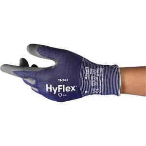 HyFlex® 11-561 Cut Resistant Gloves - 5, 6, 7, 8, 9, 10, 11, 12, 15, Intercept™, Nitrile, Dipped Palm, EN 388 Level C, EN 388 Level 4/ANSI/ISEA 105 Level 4, EN 388 Level 4, EN 388 Level 2/ANSI/ISEA 105 Level 4