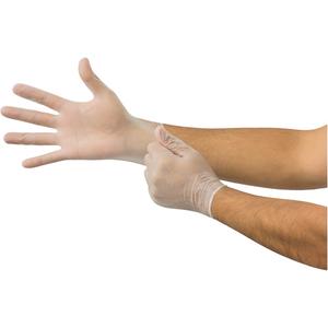 MicroFlex® Disposable Gloves - Small, Medium, Large, X-Large, Vinyl, 9.5", 2.8-mil, Untextured, Clear, Powder-Free, Accepted for use in Canadian Food Processing Facilities, Non-Medical, EN 420:2003 + A1:2009