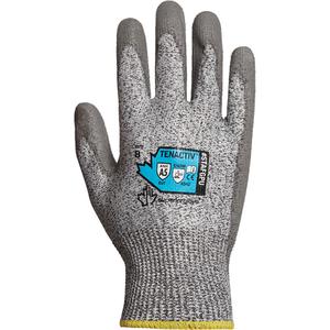 Composite Filament Fiber Cut-Resistant Knit Gloves - 10, 11, 12, 13, TenActiv™, Polyurethane, Dipped Palm, ASTM ANSI Level A5, ANSI/ISEA 105 Level 4, Unrated, ANSI/ISEA 105 Level 4, Unrated
