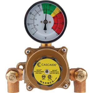 Mixing Valve for Exposed Assembly of Eye/Facewash - 9 gpm, 2 GPM, 180°F (82°C), 125 PSI (8.6 Bar)