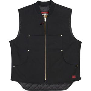 WV04 Moto Vest - Cotton, Small, Medium, Large, X-Large, 2X-Large, 3X-Large, 4X-Large, 5X-Large, Black, Men's, Polyester