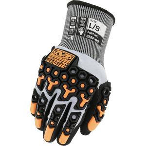 SpeedKnit™ M-Pact® Cut-Resistant Impact Gloves - Small/7, Medium/8, Large/9, X-Large/10, 2X-Large/11, 18, HPPE/Tungsten, Nitrile, Dipped Palm, ASTM ANSI Level A5/EN 388 Level E, EN 388 Level 4/ANSI/ISEA 105 Level 4