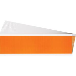 Conduit & Voltage Labels - Vinyl/Cloth, 2-1/4", 9", Adhesive, Blank, Electrical, Repositionable Rubber, Semi-Gloss, Black on Orange, Rectangle