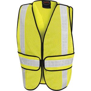592B All-Purpose Mesh Vest - High Visibility Lime-Yellow, Silver, One Size, Polyester, None