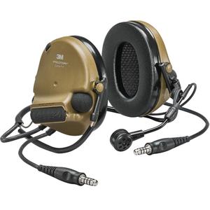 Peltor™ ComTac™ VI NIB Dual Lead Headset - Neckband, None, 22, Coyote Brown