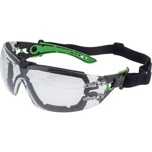 Veratti® Primo™ 2021 Safety Glasses - Meets/Exceeds CSA Z94.3/ANSI Z87+, Clear, Light Grey, Anti-Fog, Black & Green